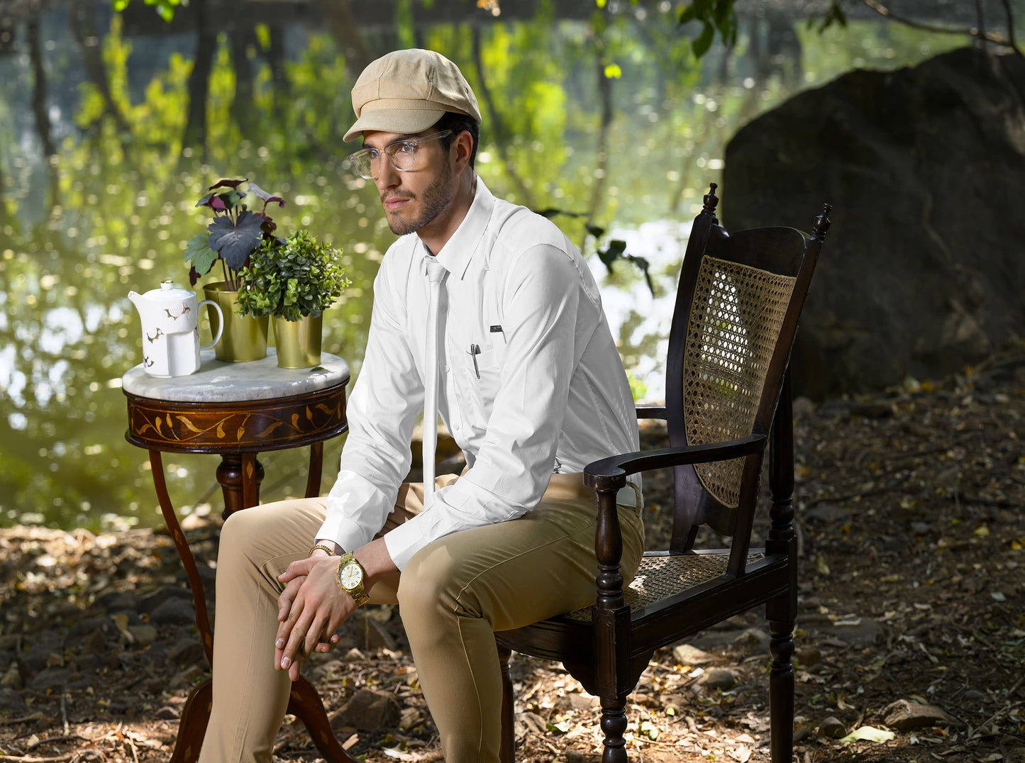 White Giza Cotton Shirt